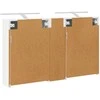 Vonios spintos komplektas su lentyna 3 pcs 120 x 14,5 x 70 cm