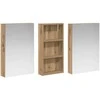 Vonios spintos komplektas su lentyna 3 pcs 110 x 10,5 x 60,5 cm