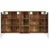 Vonios spintos komplektas su lentyna 3 pcs 130 x 14,5 x 70 cm