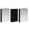Vonios spintos komplektas su lentyna 3 pcs 140 x 14,5 x 70 cm