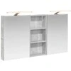 Vonios spintos komplektas su lentyna 3 pcs 110 x 10,5 x 60,5 cm