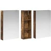 Vonios spintos komplektas su lentyna 3 pcs 100 x 10,5 x 60,5 cm