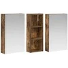Vonios spintos komplektas su lentyna 3 pcs 80 x 10,5 x 50 cm