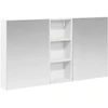 Vonios spintos komplektas su lentyna 3 pcs 130 x 14,5 x 70 cm