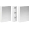 Vonios spintos komplektas su lentyna 3 pcs 120 x 14,5 x 70 cm