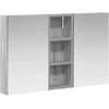 Vonios spintos komplektas su lentyna 3 pcs 80 x 10,5 x 50 cm