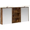 Vonios spintos komplektas su lentyna 3 pcs 126 x 16 x 62.5 cm