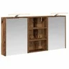 Vonios spintos komplektas su lentyna 3 pcs 126 x 16 x 62.5 cm