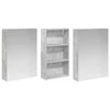 Vonios spintos komplektas su lentyna 3 pcs 140 x 14,5 x 70 cm