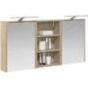 Vonios spintos komplektas su lentyna 3 pcs 126 x 16 x 62.5 cm