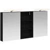Vonios spintos komplektas su lentyna 3 pcs 140 x 14,5 x 70 cm