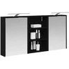 Vonios spintos komplektas su lentyna 3 pcs 126 x 16 x 62.5 cm