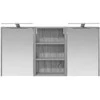 Vonios spintos komplektas su lentyna 3 pcs 126 x 16 x 62.5 cm