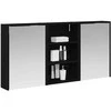 Vonios spintos komplektas su lentyna 3 pcs 126 x 16 x 62.5 cm