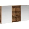 Vonios spintos komplektas su lentyna 3 pcs 120 x 10,5 x 60,5 cm