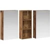Vonios spintos komplektas su lentyna 3 pcs 80 x 10,5 x 50 cm