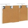 Vonios spintos komplektas su lentyna 3 pcs 110 x 10,5 x 60,5 cm