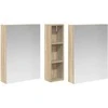 Vonios spintos komplektas su lentyna 3 pcs 120 x 14,5 x 70 cm