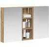 Vonios spintos komplektas su lentyna 3 pcs 80 x 10,5 x 50 cm