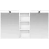Vonios spintos komplektas su lentyna 3 pcs 130 x 14,5 x 70 cm