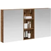 Vonios spintos komplektas su lentyna 3 pcs 130 x 14,5 x 70 cm