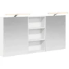 Vonios spintos komplektas su lentyna 3 pcs 140 x 14,5 x 70 cm