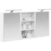 Vonios spintos komplektas su lentyna 3 pcs 126 x 16 x 62.5 cm