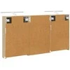 Vonios spintos komplektas su lentyna 3 pcs 120 x 10,5 x 60,5 cm