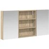 Vonios spintos komplektas su lentyna 3 pcs 100 x 10,5 x 50 cm