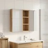 Vonios spintos komplektas su lentyna 3 pcs 80 x 10,5 x 50 cm