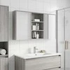 Vonios spintos komplektas su lentyna 3 pcs 126 x 16 x 62.5 cm