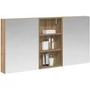Vonios spintos komplektas su lentyna 3 pcs 140 x 14,5 x 70 cm