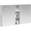 Vonios spintos komplektas su lentyna 3 pcs 120 x 14,5 x 70 cm