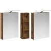 Vonios spintos komplektas su lentyna 3 pcs 120 x 14,5 x 70 cm