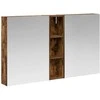 Vonios spintos komplektas su lentyna 3 pcs 120 x 14,5 x 70 cm