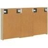 Vonios spintos komplektas su lentyna 3 pcs 110 x 10,5 x 60,5 cm