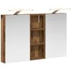Vonios spintos komplektas su lentyna 3 pcs 80 x 10,5 x 50 cm