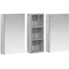 Vonios spintos komplektas su lentyna 3 pcs 80 x 10,5 x 50 cm