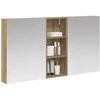 Vonios spintos komplektas 3 vnt. 130 x 14,5 x 70 cm