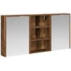 Vonios spintos komplektas su lentyna 3 pcs 126 x 16 x 62.5 cm