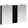Vonios spintos komplektas su lentyna 3 pcs 100 x 10,5 x 60,5 cm
