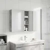 Vonios spintos komplektas su lentyna 3 pcs 120 x 14,5 x 70 cm