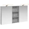 Vonios spintos komplektas su lentyna 3 pcs 110 x 10,5 x 60,5 cm