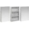 Vonios spintos komplektas su lentyna 3 pcs 120 x 10,5 x 60,5 cm