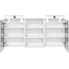 Vonios spintos komplektas su lentyna 3 pcs 126 x 16 x 62.5 cm
