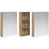 Vonios spintos komplektas 3 vnt. 130 x 14,5 x 70 cm