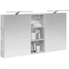 Vonios spintos komplektas su lentyna 3 pcs 130 x 14,5 x 70 cm