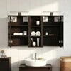 Vonios spintos komplektas su lentyna 3 pcs 80 x 10,5 x 50 cm