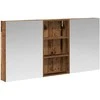 Vonios spintos komplektas su lentyna 3 pcs 140 x 14,5 x 70 cm