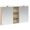 Vonios spintos komplektas su lentyna 3 pcs 130 x 14,5 x 70 cm
